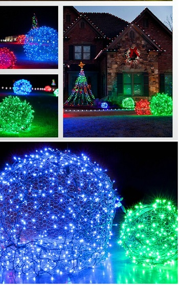 Christmas light balls Homemade Outdoor Decoration Ideas To Complete Your Christmas Celebration
