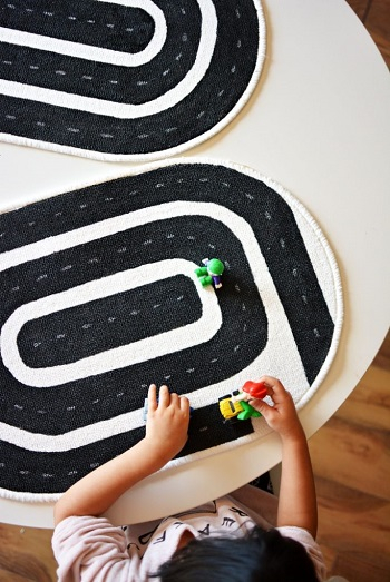 Diy racetrack mat for kids DIY Easy To Copy Christmas Gift Ideas For Your Kids That Also Affordable