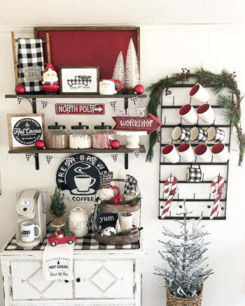 Festive hot cocoa bar