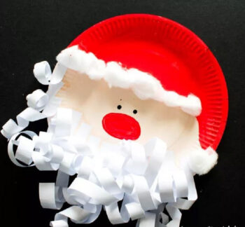 Paper beard santa