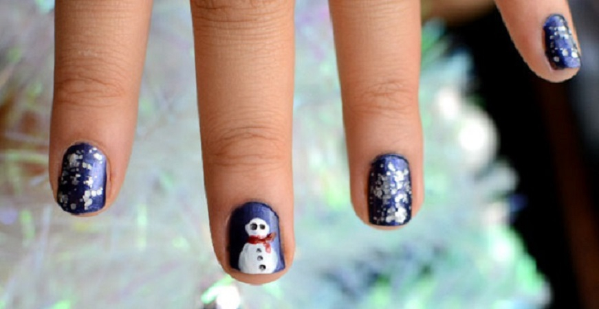 Snowman nail art DIY Marvellous Christmas Nail Art Ideas To Let Your Nails Shining All Day