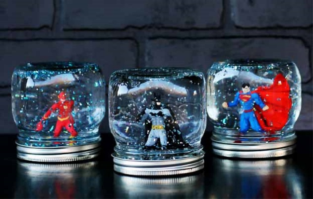 Superhero snow globe Joyful DIY Snow Globes That Will Make You Excited To Welcome This Christmas