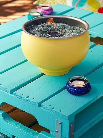 Diy flamming fire pit DIY Simple And Warm DIY Mini Tabletop Fire Pit That Perfect For Small Spaces