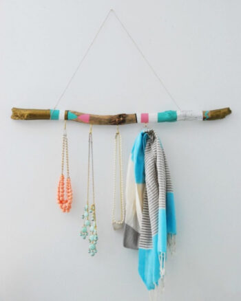 Diy boho scarf hanger