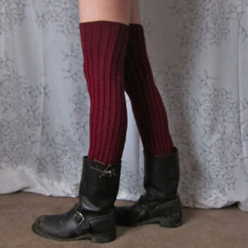 Diy easy no sew long leg warmers