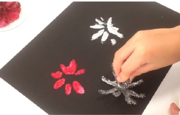 Fireworks painting DIY Lovable New Years’ Eve Crafts And Ideas For Your Kids This Time