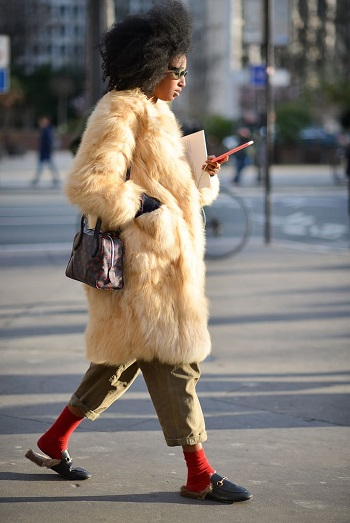 Wear socks with flats Winter Fashion Hacks To Stay Warm While Still Perfectly Stylish