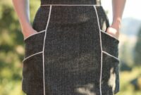 Chalk line diy skirt