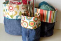 Cute denim basket for all