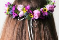 Diy flower crown for spring