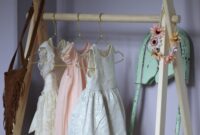 Diy kids clothes station