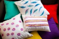 Diy watercolor-inspired throw pillows