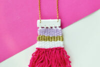 Diy woven necklace