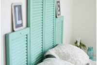 Fabulous diy vintage shutter head board