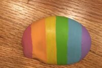 Rainbow rock painting