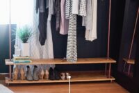 Rolling diy garment rack