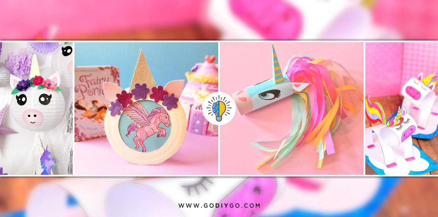 55 Cute Unicorn Craft Ideas Your Kids will Surely Love - GODIYGO.COM