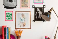 Diy cool tape picture frames