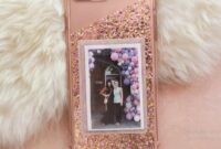 Diy glitter cell phone case