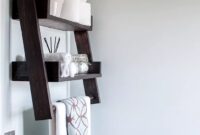 Floating ladder shelf