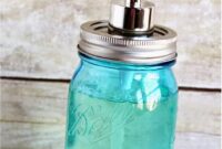 Mason jar soap pump