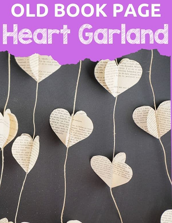 Lovely Country Style DIY Paper Heart Garland