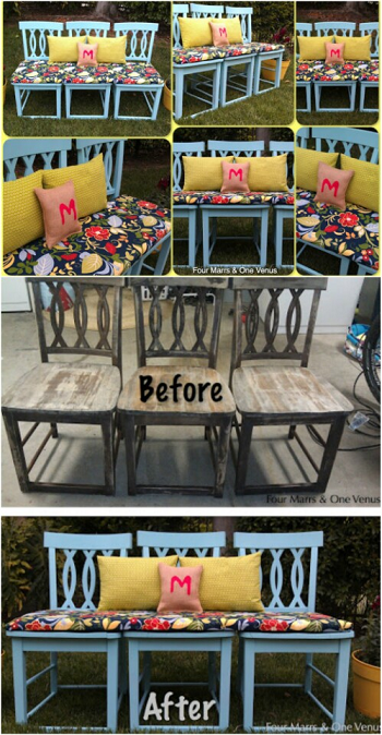 Brilliant Ideas To Repurpose Old Chairs Into New Furnishing