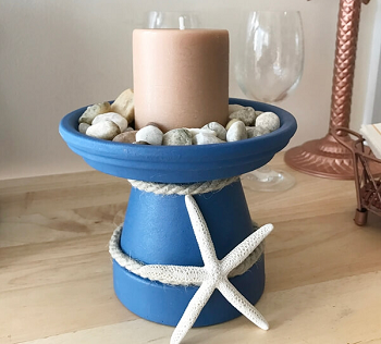 Coastal pot DIY Long-lasting Decoration Ideas With Coastal Home Accessories