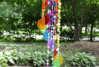 Diy button wind chimes