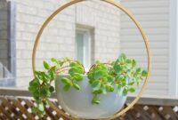 Diy elegant hanging planter