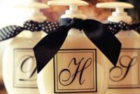 Diy monogram soap dispenser