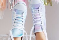 Diy watercolor sneakers for girls or boys