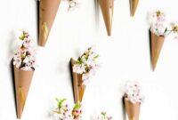 Flower cone wall display