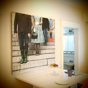 Neck down family portrait DIY Unconventional Ideas To Display Your Family Photos