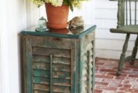 Shutter side table diy