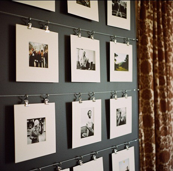 Wire mount photo bulletin DIY Unconventional Ideas To Display Your Family Photos