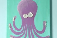 Cute Octopus Wall Art With Buttons