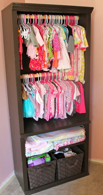 Bookshelf rehaul Chic And Affordable DIY Solutions For Your Kids’ Bedroom Without Closet