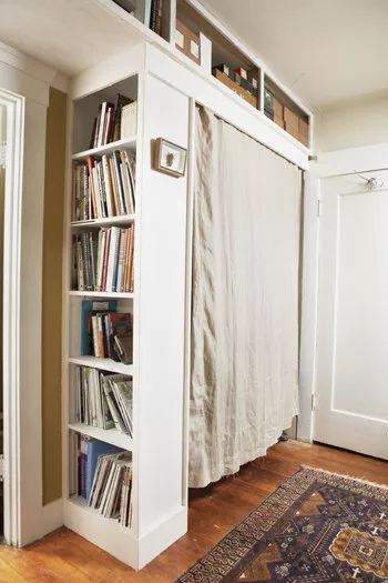 Built-in closet Chic And Affordable DIY Solutions For Your Kids’ Bedroom Without Closet