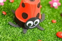Cute DIY Upcycled Flower Pot Ladybug