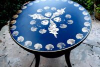 Artistic decoupage table