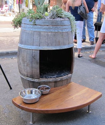 Barrel porch or terrace decoration DIY Compelling Ways To Use Wine Barrels For Decoration