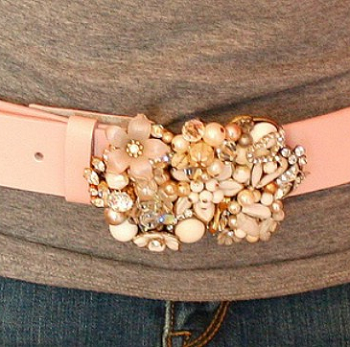 Bedazzled belt Shattering Creative Ideas To Repurpose Vintage Jewelry