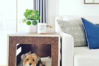 Diy dog bed side table