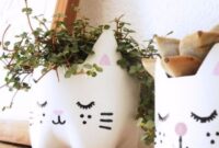 Diy kitty planters