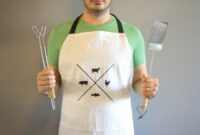 Diy manly man apron for cooker