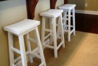 Diy white bar stools