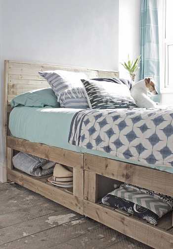 Divan bed bottom storage hack DIY Rustic Aesthetic Storage Project To Stash Your Stuff