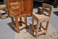 Easy wooden bar stools