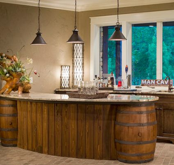 Kitchen furniture DIY Compelling Ways To Use Wine Barrels For Decoration